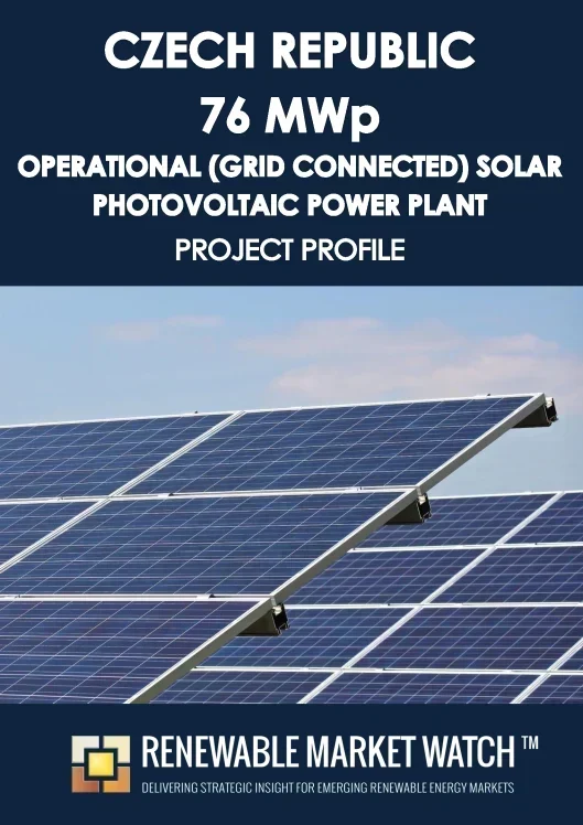 Czech Republic 76 MWp Operational (Grid Connected) Solar Photovoltaic (PV) Power Plant - Project Profile