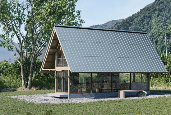 Japanese Company Monochrome Co. Ltd. has Added a New Silver Colour to its Roof Integrated Solar Photovoltaic Panel Roof 1